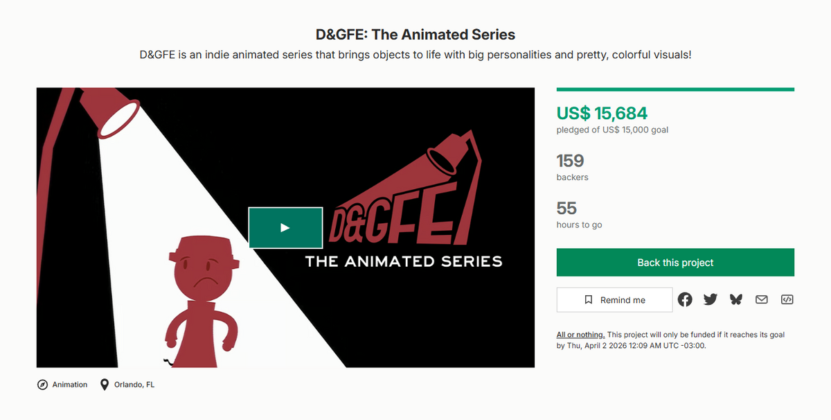 DAGFE:Kickstarter - Objectshowpedia