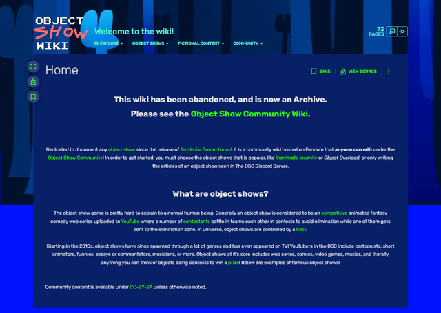 Object Show Wiki - Objectshowpedia