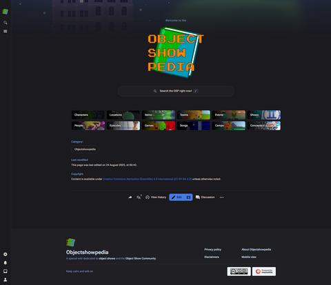 Objectshowpedia - Objectshowpedia